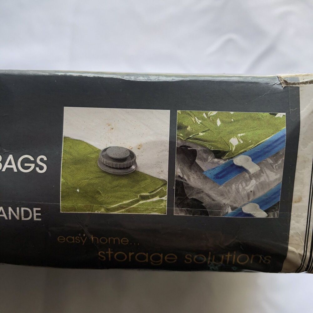 3 Pc Vacuum Storage Bags Space Saver and Travel Hand Pump to Organize Store 33.5 - Picture 3 of 7